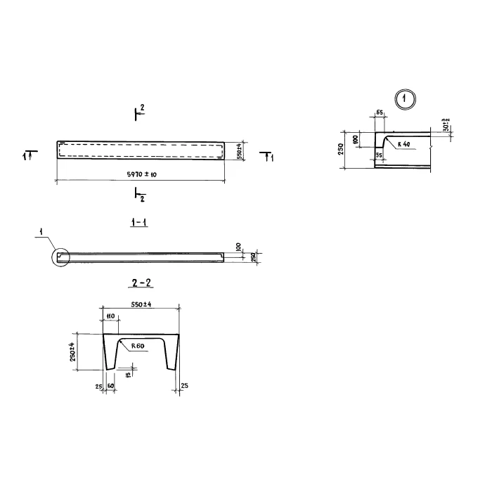 Плита перекрытия 3ПДС6-2